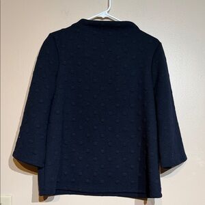 W5 Midnight Blue Textured Blazer